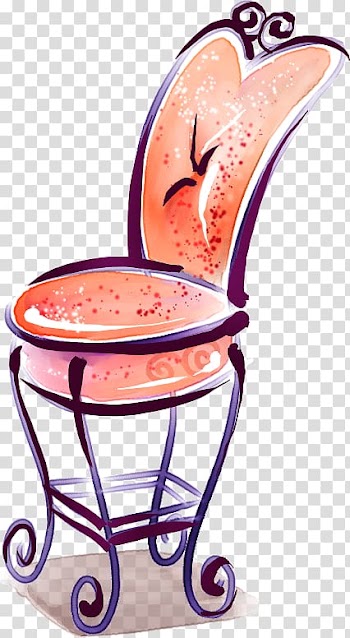 Watercolor painting Gratis, European-style hand-painted chairs transparent background PNG clipart