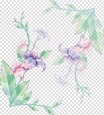 Watercolor painting , Hand-painted lily transparent background PNG clipart