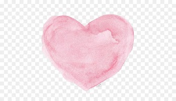 Watercolor painting Heart Bath bomb - heart 