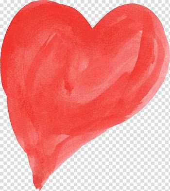 Watercolor painting Heart , watercolor heart transparent background PNG clipart