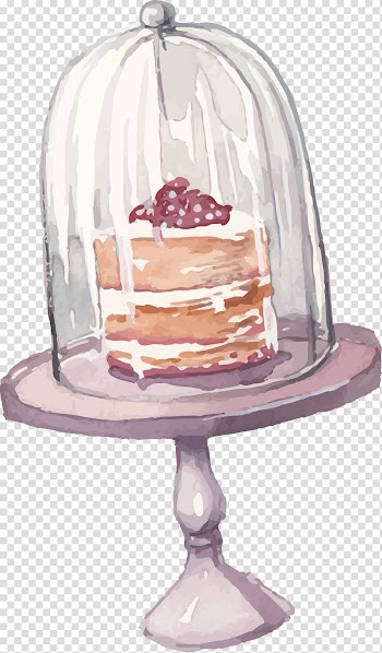 Watercolor painting Hot air balloon Illustration, Cartoon cake transparent background PNG clipart