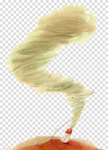 Watercolor painting Illustration, Desert Tornado transparent background PNG clipart