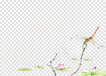 Watercolor painting Illustration, Dragonfly illustration transparent background PNG clipart