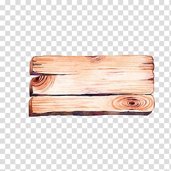Watercolor painting Illustration, Painted wood transparent background PNG clipart