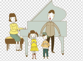 Watercolor painting Illustration, Piano mother transparent background PNG clipart