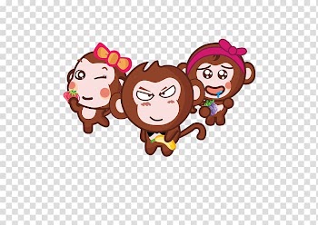 Watercolor painting Illustration, Watercolor monkey transparent background PNG clipart