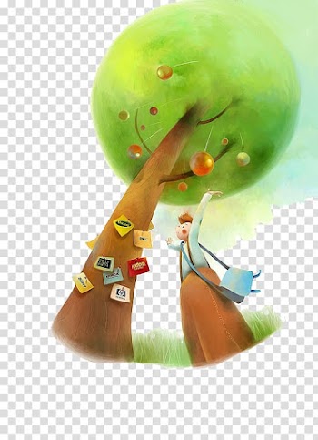 Watercolor painting Illustration, Watercolor tree transparent background PNG clipart