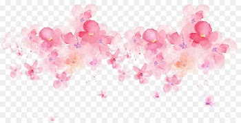 Watercolor painting Ink - Beautiful delicate watercolor flowers Peach Ink 