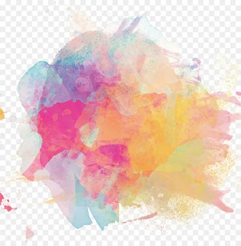 Watercolor painting Ink - Colorful ink poster 