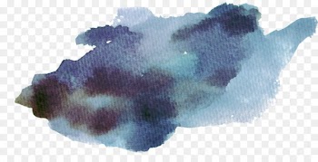 Watercolor painting Ink - Dark blue watercolor effect 