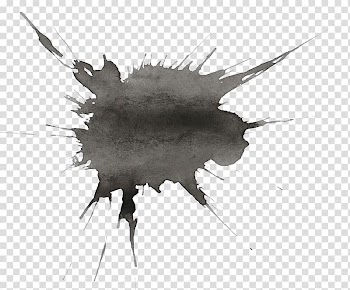 Watercolor painting Ink, splatter transparent background PNG clipart