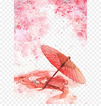 Watercolor painting Ink wash painting Illustration - Antiquity beautiful watercolor illustration 
