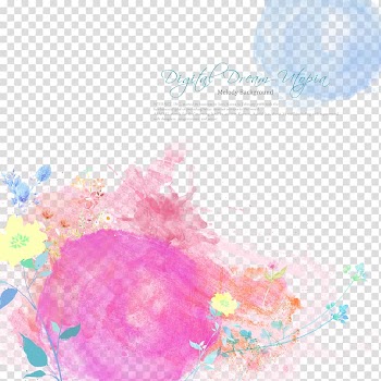 Watercolor painting Ink wash painting Illustration, Floral pattern transparent background PNG clipart