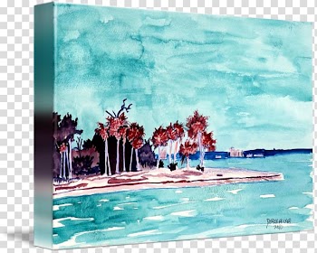 Watercolor painting Landscape painting Oil painting, painting transparent background PNG clipart