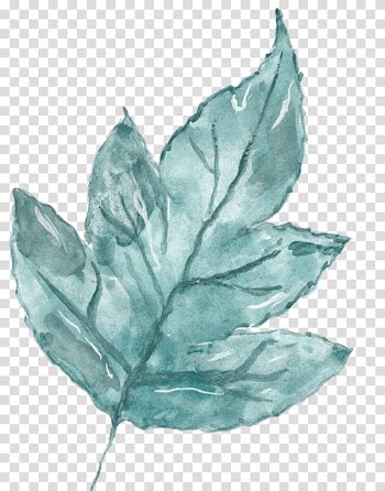 Watercolor painting Leaf, Leaf transparent background PNG clipart