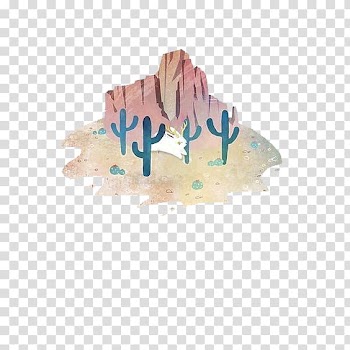 Watercolor painting Logo Illustration, Watercolor plants transparent background PNG clipart