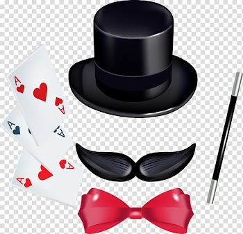 Watercolor painting Magic Playing card, poker and magic hat transparent background PNG clipart
