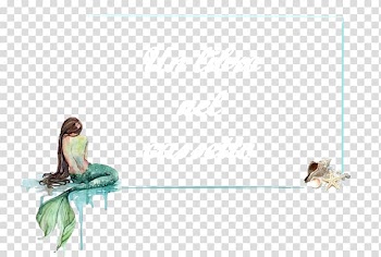 Watercolor painting Mermaid Art, painting transparent background PNG clipart
