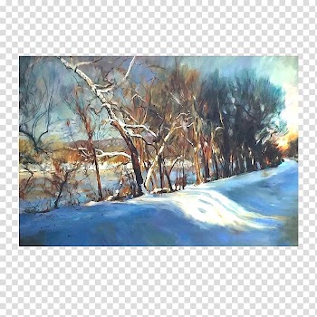 Watercolor painting Modern art Canal at Lumberville, painting transparent background PNG clipart