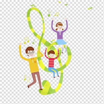 Watercolor painting Musical note, Hand painted child transparent background PNG clipart