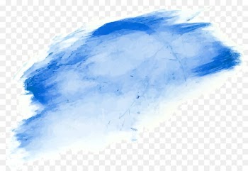 Watercolor painting Paintbrush - Blue hand painted graffiti brush 