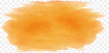 Watercolor painting Paintbrush - Orange watercolor brush 