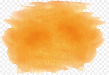 Watercolor painting Paintbrush - Orange watercolor brush 