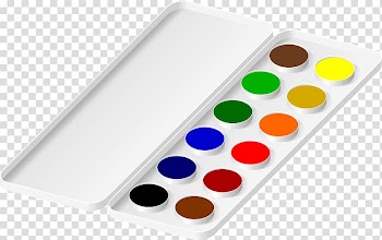 Watercolor painting Palette , watercolour transparent background PNG clipart