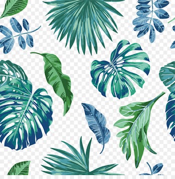 Watercolor painting Palm branch Tropics - tropical leaf 