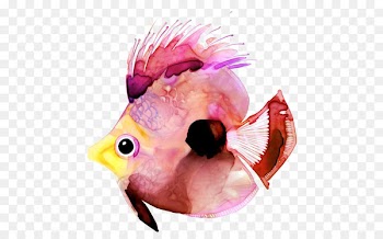 Watercolor painting Paper Fish Art - fish 