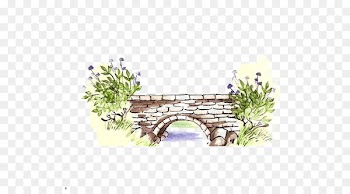 Watercolor painting Pats Rubber Stamps and Scrapbook Supplies Bridge Drawing Clip art - Drawing bridge 