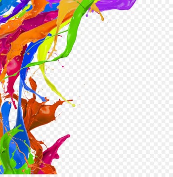 Watercolor painting Pigment - Free splash of color pigments pull png image 