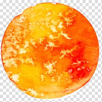 Watercolor painting Planet, Watercolor Planet transparent background PNG clipart