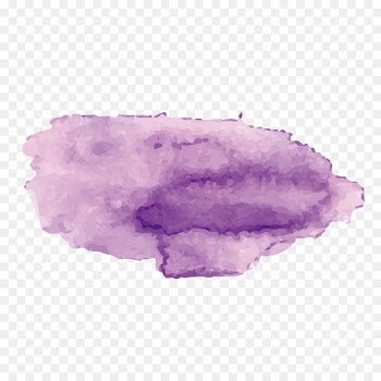 Watercolor painting - Purple beautiful watercolor strokes 
