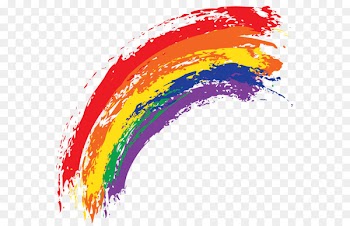 Watercolor painting Rainbow - Rainbow ink material picture 