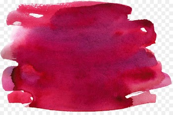 Watercolor painting Red Ink - Watercolor effect red wine 