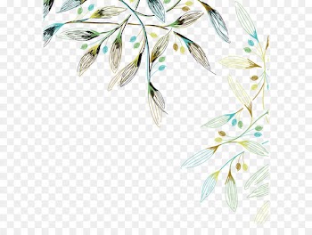 Watercolor painting Shading - Watercolor leaves 