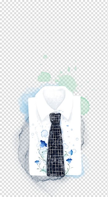 Watercolor painting Shirt Poster Illustration, Ink background and shirt transparent background PNG clipart
