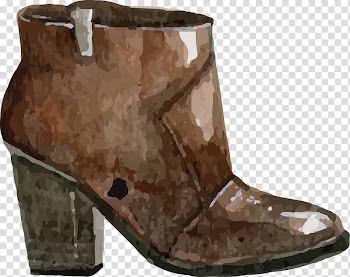 Watercolor painting Shoe, boots transparent background PNG clipart