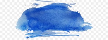 Watercolor painting Sketch - Dark blue watercolor brush 