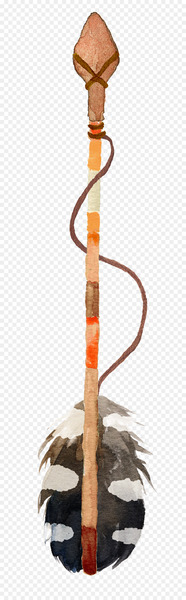Watercolor painting Spear Arrow - Watercolor Painting stone spear javelin 