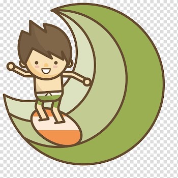 Watercolor painting , surfing children transparent background PNG clipart