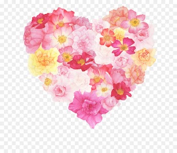 Watercolor painting T-shirt Heart - watercolour flower 