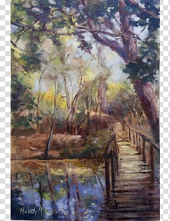 Watercolor painting The Cape Gallery Bayou Swamp, painting transparent background PNG clipart