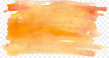 Watercolor painting TPE:2636 Orange - Orange watercolor effect 