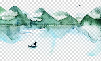 Watercolor painting transparent background PNG clipart