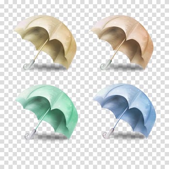 Watercolor painting, Umbrella creative hand-painted paintings transparent background PNG clipart