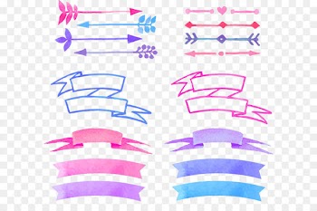 Watercolor painting - Vector painted banners 