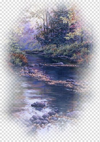 Watercolor painting Water resources River, painting transparent background PNG clipart