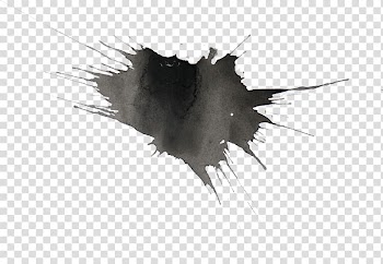 Watercolor painting Watercolor Black and white, splatter watercolor transparent background PNG clipart
